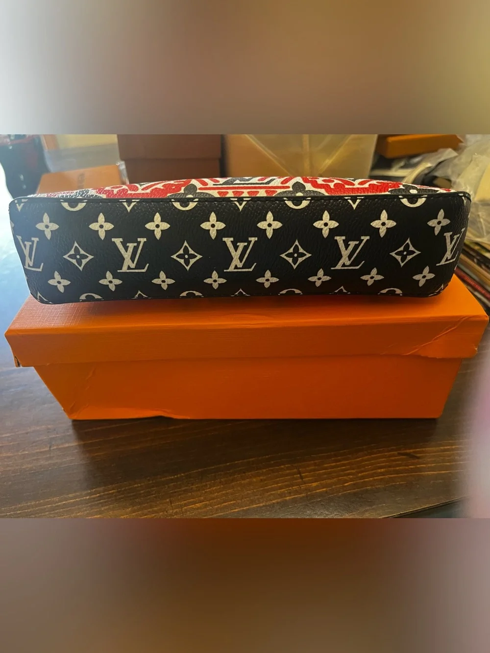 🎈Louis. Vuitton. Limited Edition Crafty Monogram Elizabeth Zipper Pencil Case